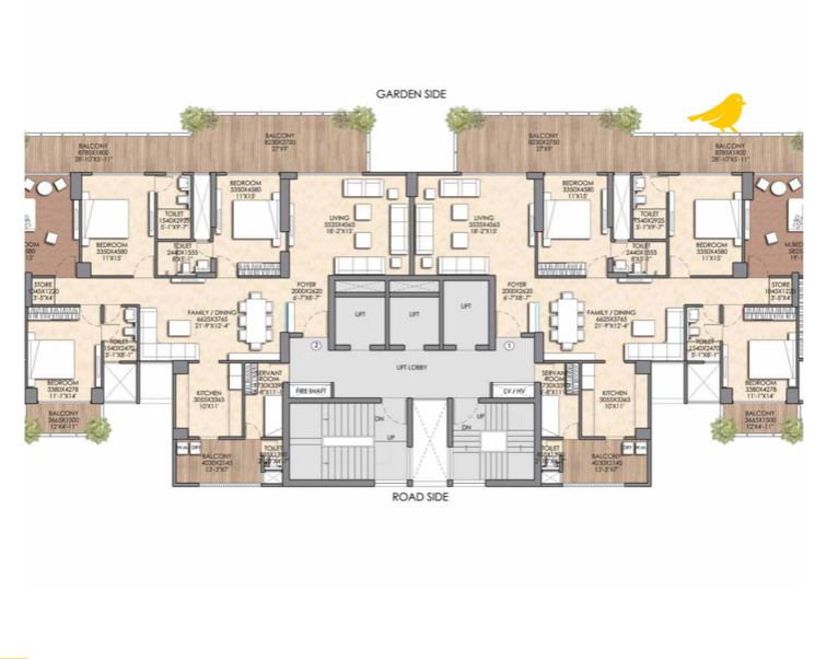 4 BHK Luxury Layout 3355 sqft